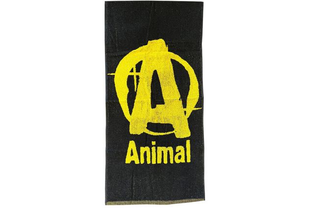 Animal Gym Towel Black 50x100cm