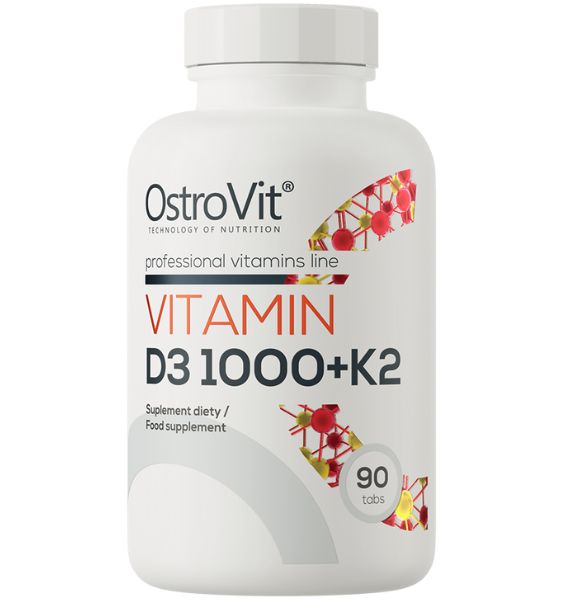 Vitamin D3 1000 IU + K2 90 tabs